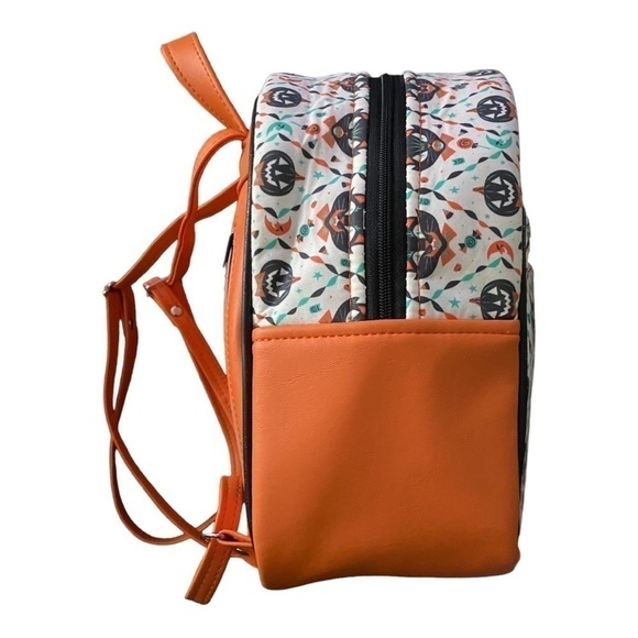 BACKPACK-CUSTOM MADE-BLACK CATS & PUMPKINS main image 7